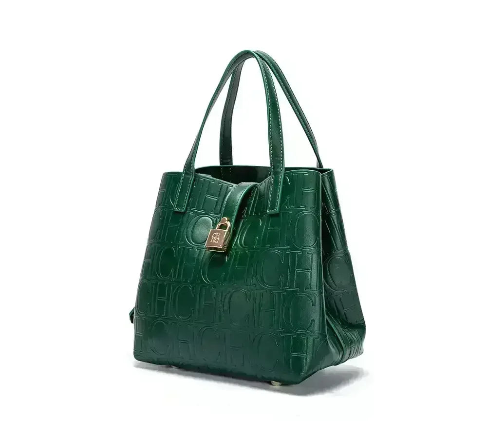 Large Capacity Handbag With Lock Design Luxury Crossbody - Smarsty