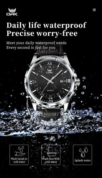 OPK Steel Belt Dual Calendar Men's Quartz Watch - Smarsty