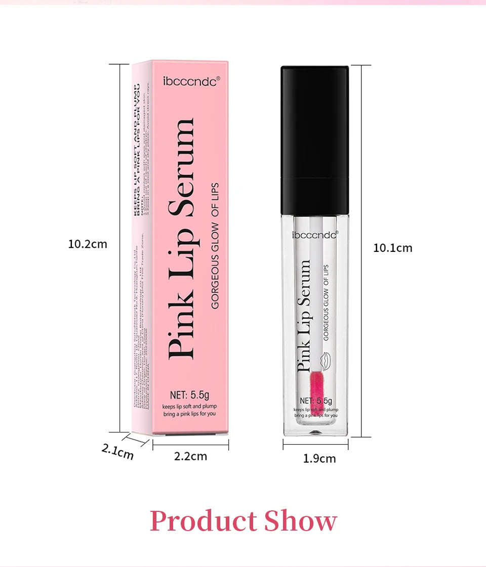 Pink Lip Serum Lotion for Moisturized and Smooth Lips - Smarsty