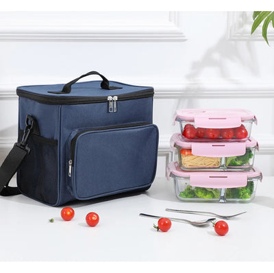Insulated Lunch Bag With Large Capacity Oxford Cloth - Smarsty
