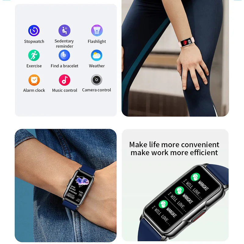 Waterproof Smartwatch for Men and Women with Heart Rate Tracker - Smarsty
