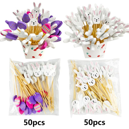 Easter Disposable Bamboo Skewers for Festive Decor - Smarsty