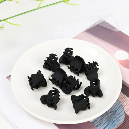 Mini Hair Claw Clips Small Black Transparent Secure - Smarsty
