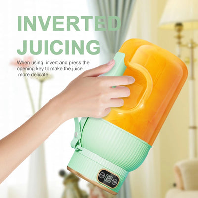 1000ML Portable Juicer Blender Fruit Juicer USB Charging Lemon Orange Fruit Juicing Cup Smoothie Blender Machine Kitchen Tools - Smarsty