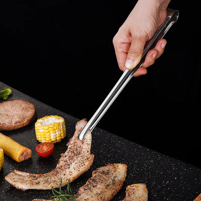 Stainless Steel BBQ Tongs with Non-Slip Grip - Smarsty