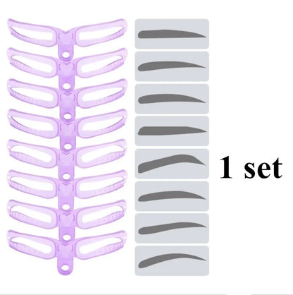 Reusable 8 In 1 Eyebrow Stencil Set for Perfect Brows - Smarsty