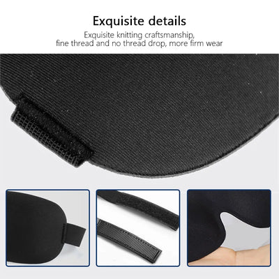 3D Sleep Mask Eyepatch for Ultimate Light Blocking Comfort - Smarsty
