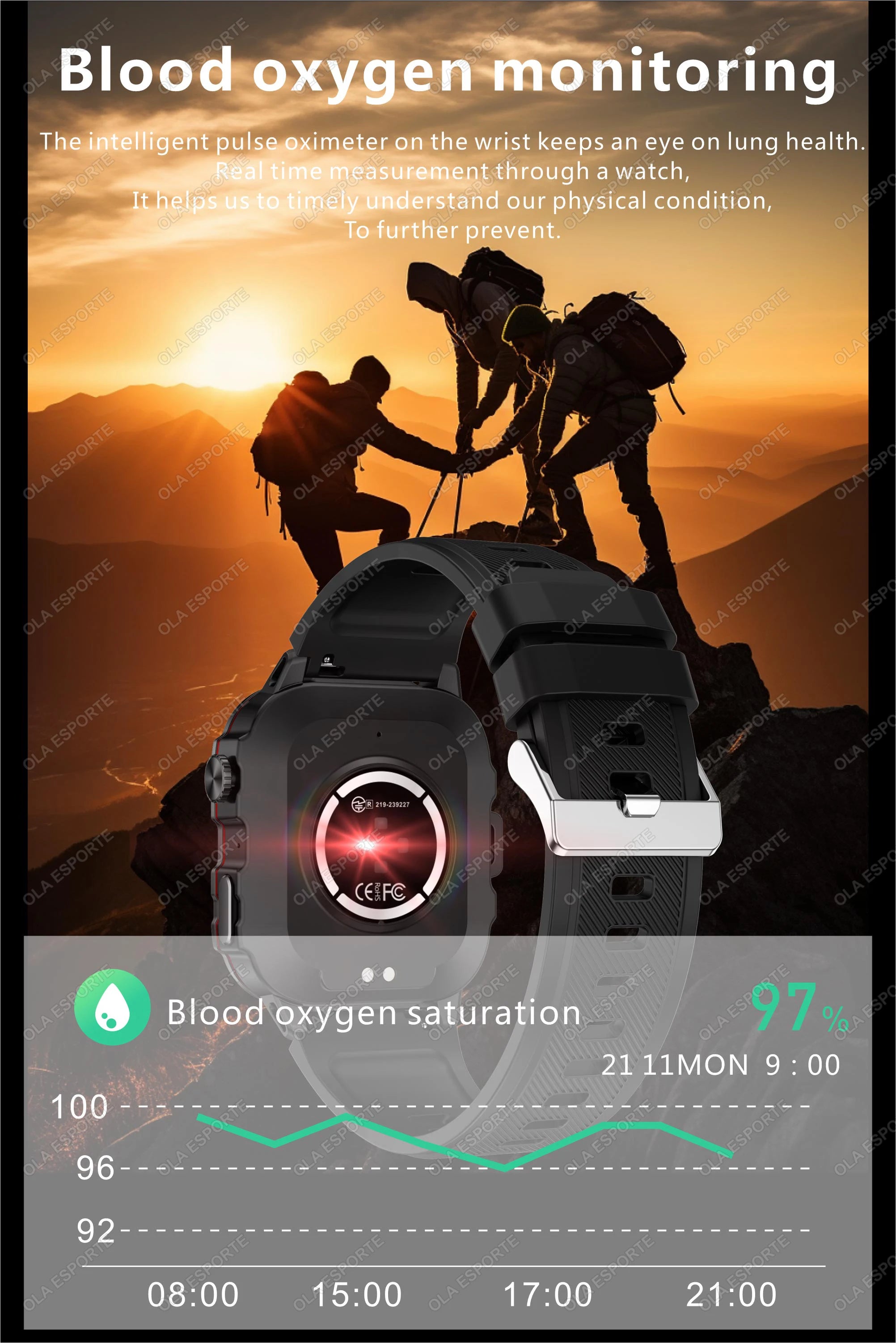Xiaomi Military Smart Watch for Men with Health Monitor - Smarsty