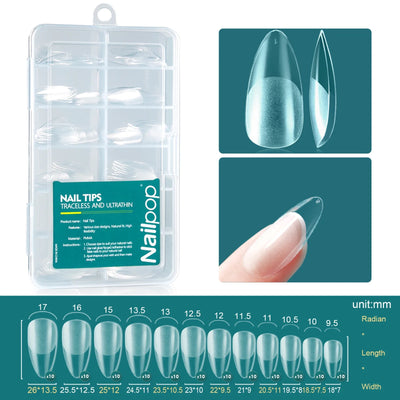 Gel X Nail Tips 120pcs Easy Soak Off Extensions - Smarsty