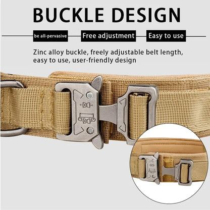 Tactical Nylon Dog Collar with Metal Buckle - Smarsty