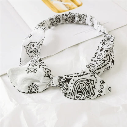 Boho Soft Elastic Headband For Women Vintage Cross Knot - Smarsty