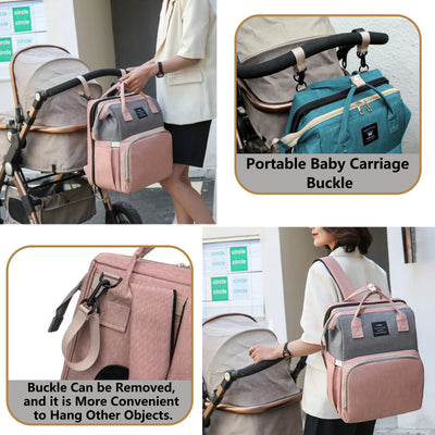 Mommy Bag Lightweight Portable Folding Crib Bed Large-capacity Travel Maternity Bags Baby Backpack Female Mommy Outting Bag by Smarsty