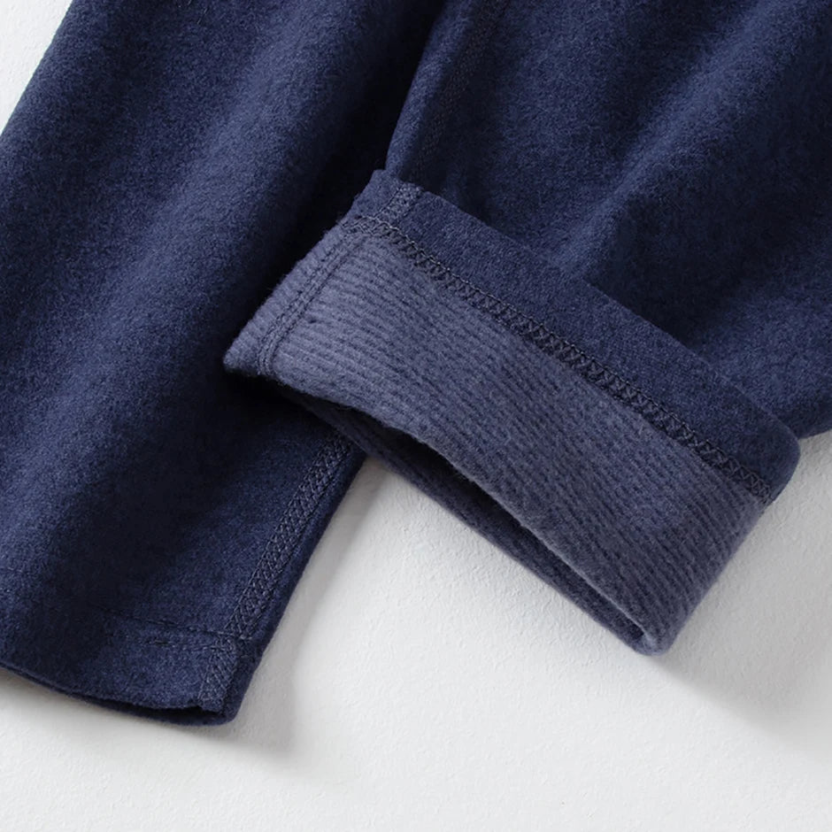 2/4 Pcs Men's Solid Color Simple Autumn And Winter Thermal Underwear Comfortable And Casual Bottoming Underwear Teenagers Pajama - Smarsty