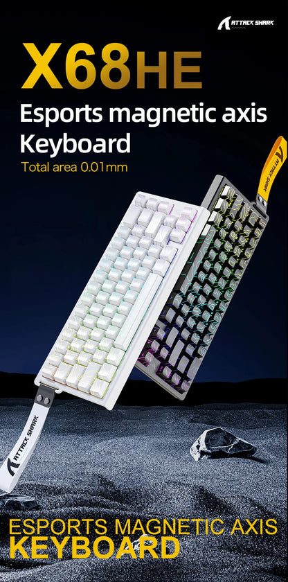 Wired Mechanical Gaming Keyboard With Rapid Trigger 8000Hz