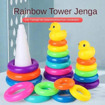 Montessori Baby Toy Rolling Ball Tower Montessori Educational Games For Babies Stacking Track Baby Development Toys 1 2 3 Years - Smarsty