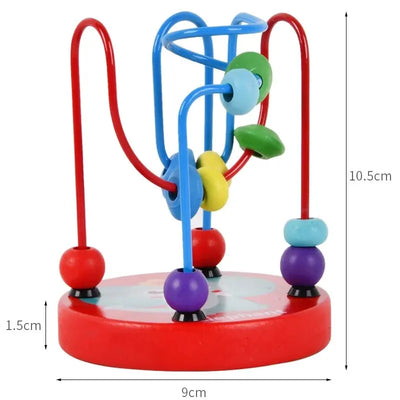 Colorful Wooden Roller Coaster Educational Circle Toy For Preschool Learning Bead Maze Toy Perfect Gift For Young Children - Smarsty