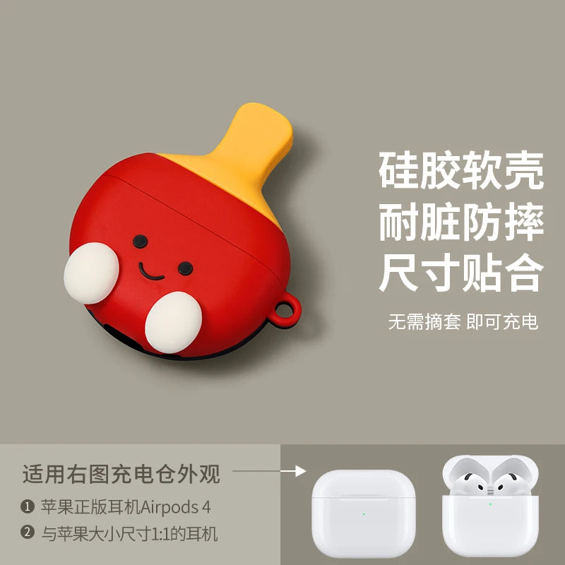 Cute Panda Silicone Headphone Case for AirPods 4 - Smarsty