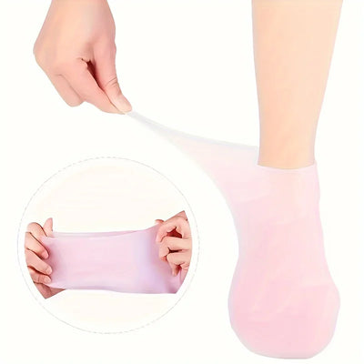 Moisturizing Silicone Gel Socks for Dry Feet Relief - Smarsty
