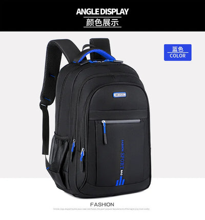 Men's Backpacks Oxford Waterproof Rucksack Business Computer Bag Casual Travel Backpack Senior High School Student Schoolbag - Smarsty