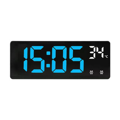 Voice Control LED Alarm Clock with Temperature Display - Smarsty