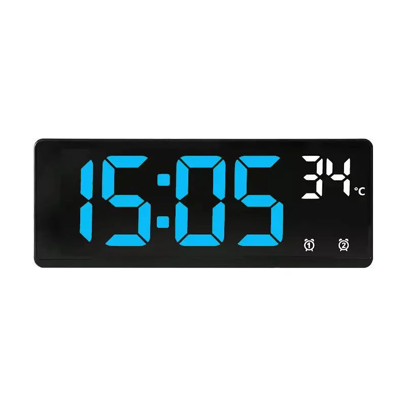 Voice Control LED Alarm Clock with Temperature Display - Smarsty