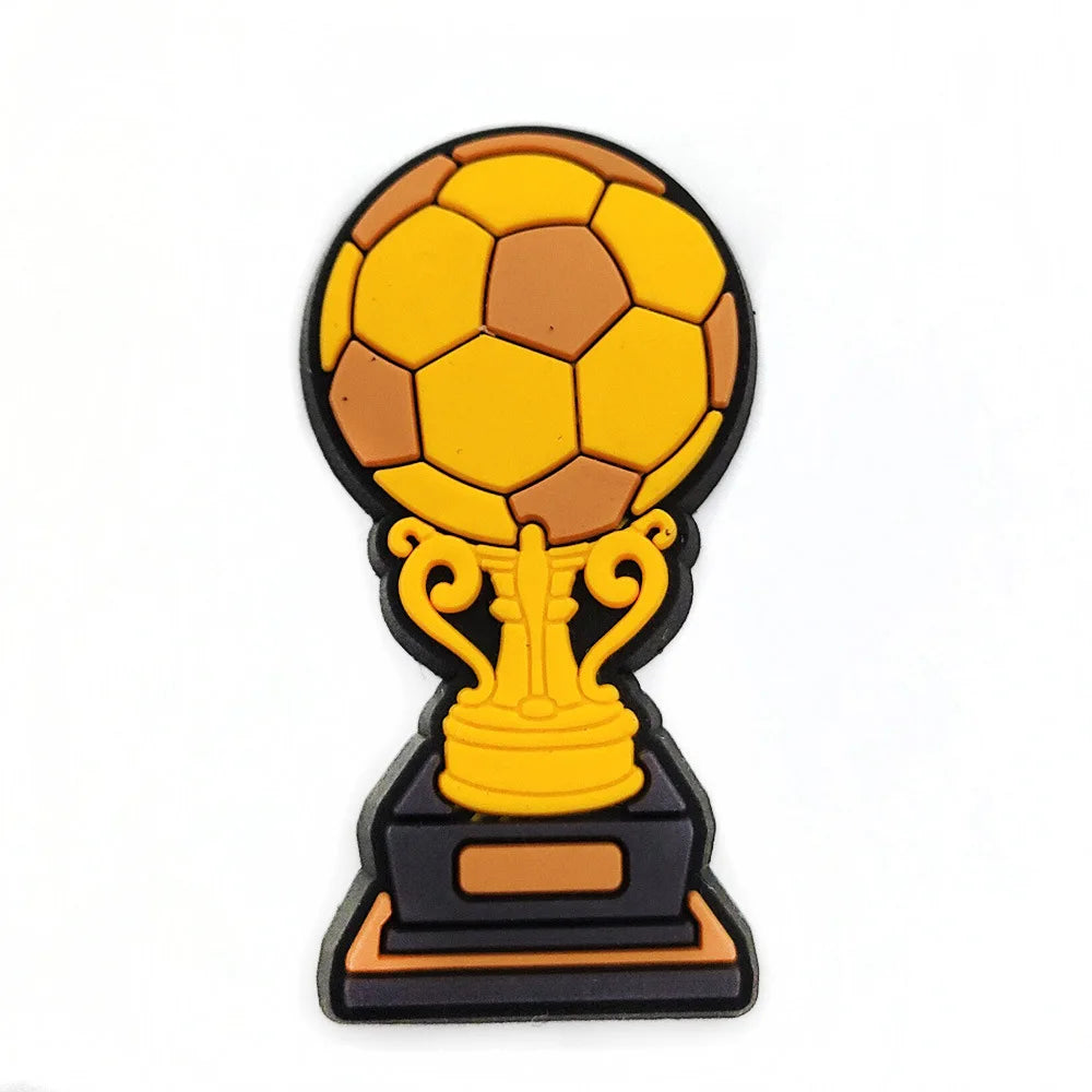 Sprot Soccer Football Shoe Charms Pin for Crocs Accessories Charms Clogs Slides DIY Shoe Decoration Buckle Party Gifts