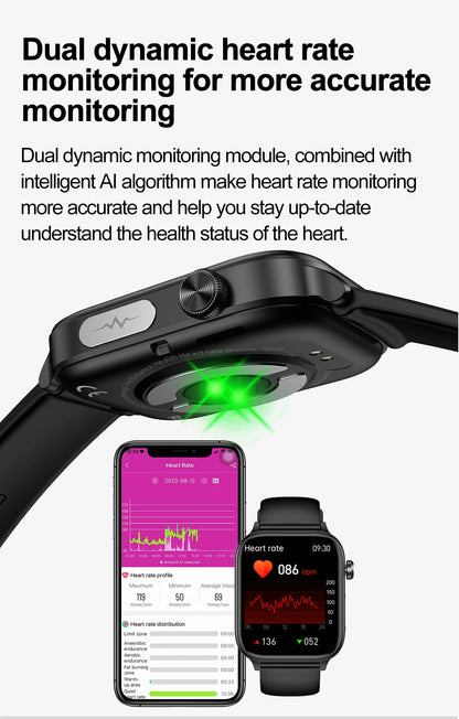 2025 Smart Watch with ECG PPG Health Monitoring - Smarsty