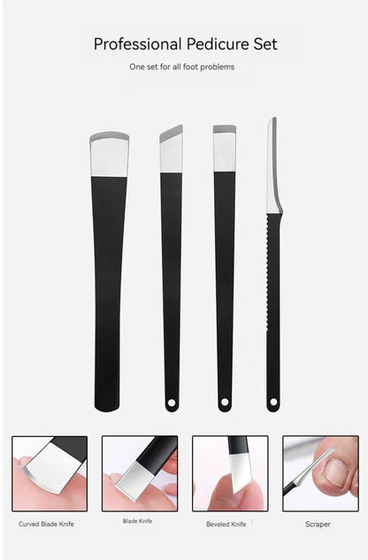 Professional Pedicure Knife Set for Dead Skin Removal - Smarsty
