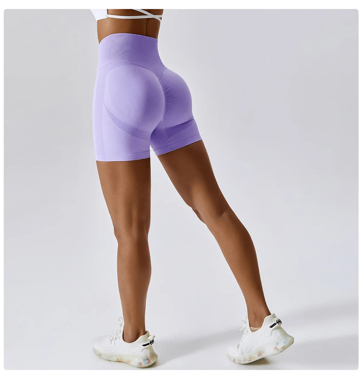 Women Shorts Seamless Sports Shorts For Women Cycling Jogging Fitness High Waist Push Up Gym Shorts Leggings Women Yoga Clothing - Smarsty