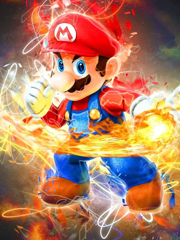 Disney Diamond Painting Kit Lilo Stitch Super Mario Pikachu - Smarsty