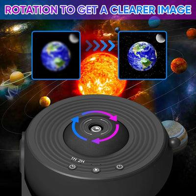 13 In 1 Galaxy Ultral Star Projector HD Image Area LED Night Light, 13 Film Discs,360° Rotate 1/2h Timer for Kids&Adults Bedroom - Smarsty