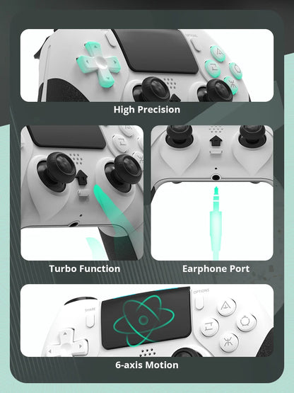 Bluetooth Wireless Controller for PS4 and PC Gaming - Smarsty