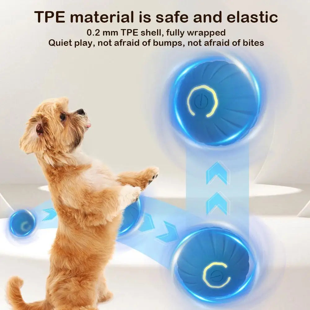 Interactive Dog Chew Toy Ball with Jumping Action - Smarsty
