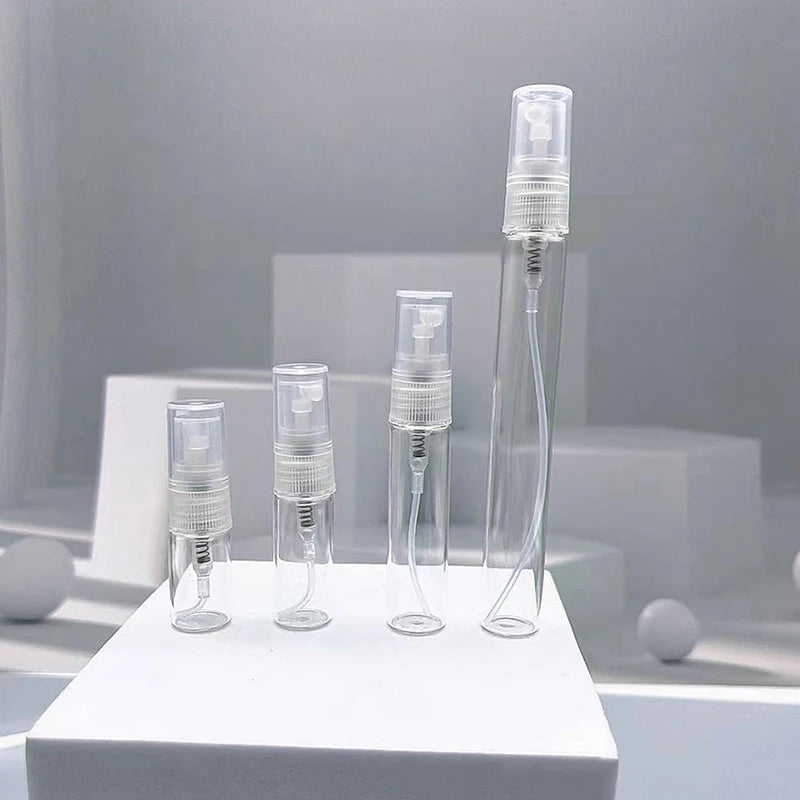 Mini Clear Glass Perfume Bottles Portable Travel Set - Smarsty