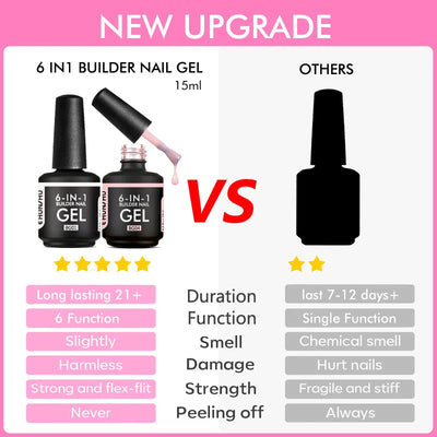 Chunshu 6 In 1 Builder UV Gel Polish 15ML - Smarsty