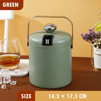 Portable Stainless Steel Ice Bucket for Outdoor Parties - Smarsty