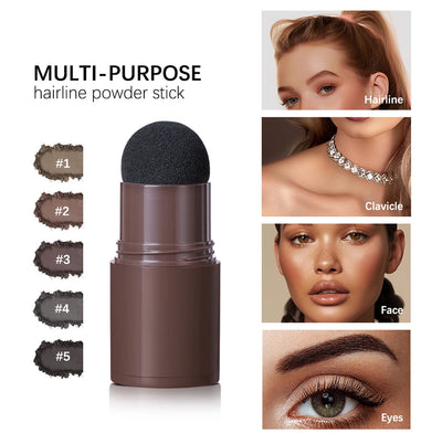 Hairline Shadow Powder Hair Waterproof Hairline Root Cover Up Natural Black Brown Eyebrow Contour Stick Repair Fill in Hair Tool - Smarsty