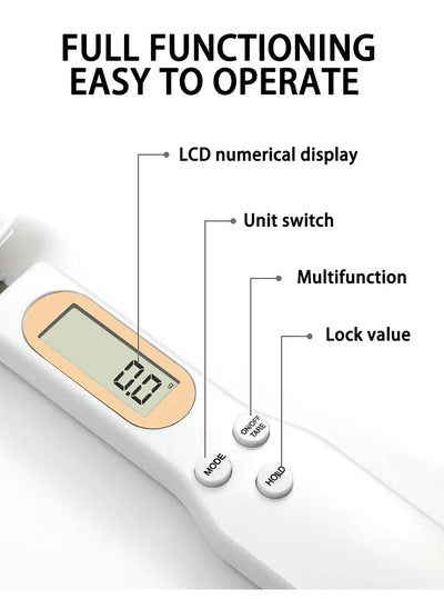 Electronic Kitchen Scale 500g 0.1g LCD Digital Measuring Food Flour Digital Spoon Scale Mini Kitchen Tool for Milk Coffee Scale by Smarsty