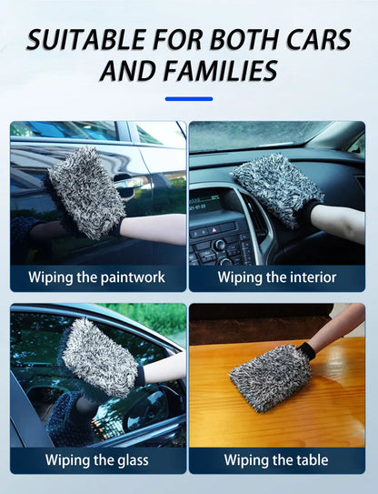 Car Wheel Brush With Premium Microfiber And Non Slip Handle - Smarsty