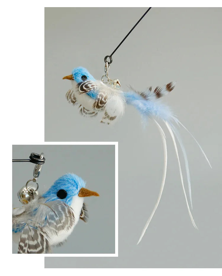Interactive Cat Wand Toy with Suction Cup and Bell - Smarsty