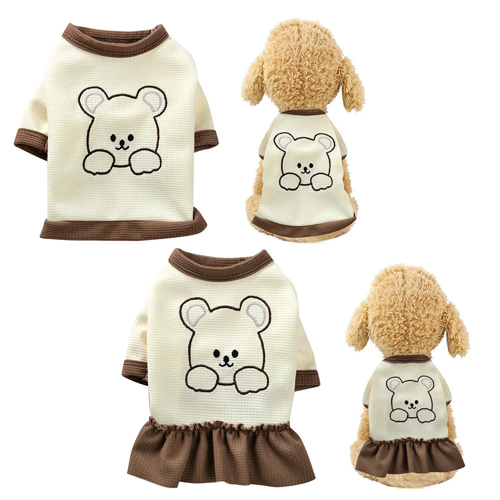 Floral Princess Dress for Small Dogs Summer Wear - Smarsty