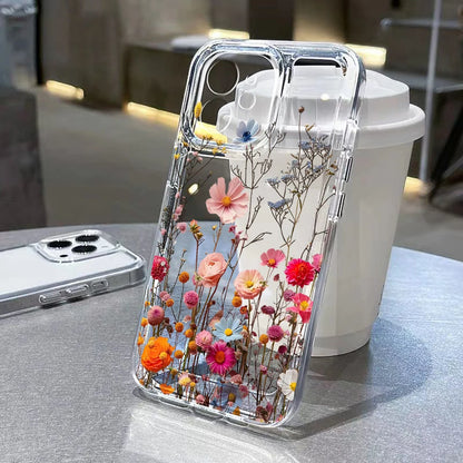 Flower Clear Shockproof iPhone Case - Smarsty