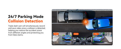 4K Car Dash Cam Featuring GPS And Three Lenses Elite - Smarsty