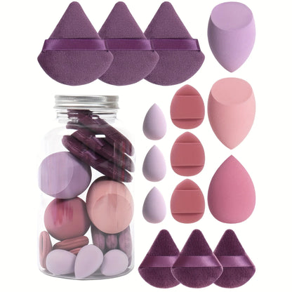 Spring Cosmetic Puff Set with Mini Makeup Eggs and Cushions - Smarsty