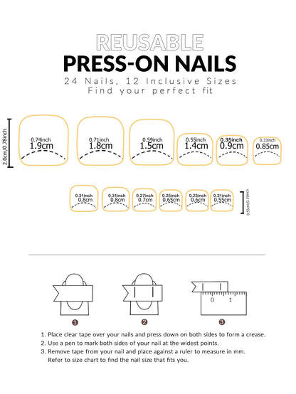 24PCS Pink French Tip Press On Toe Nails - Smarsty