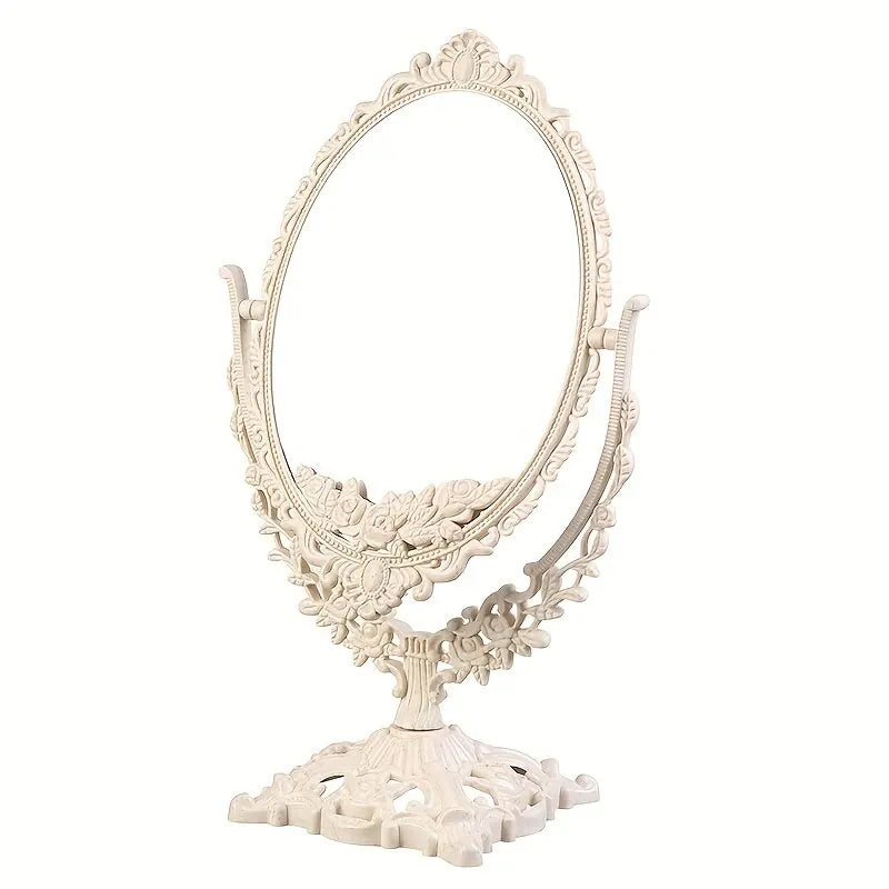 Vintage Double-Sided Makeup Mirror for Effortless Application - Smarsty