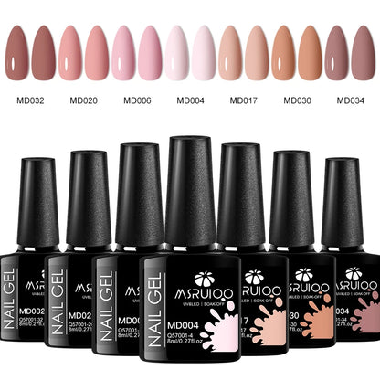 7 Piece Long Lasting Nail Gel Polish Set - Smarsty