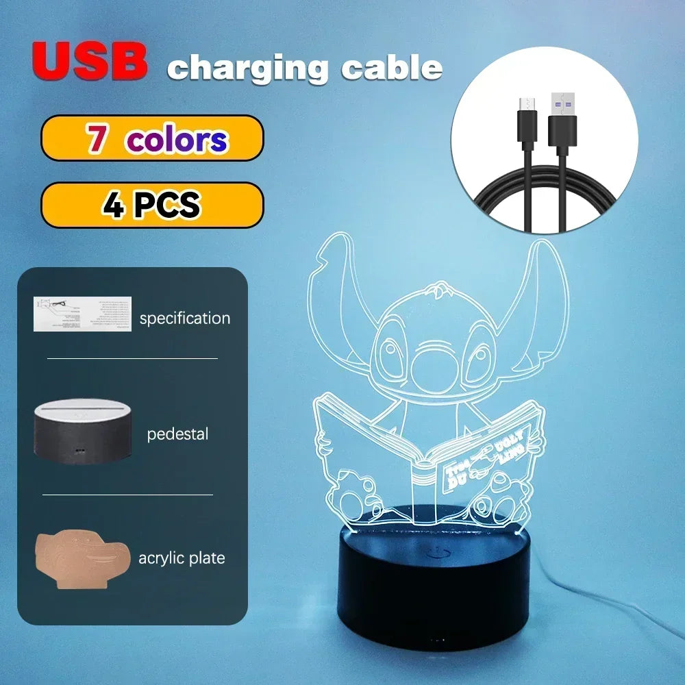 3D Illusion LED Night Light with Remote Control - Smarsty