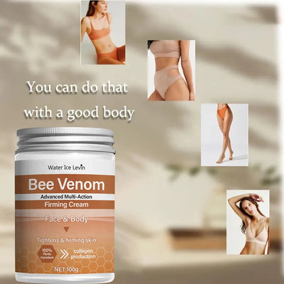 Bee Venom Firming Abdominal Cream - Plant-Based, Moisturizing and Moisturizing Contains Hyaluronic Acid Suitable for All Skin Types, Gentle for Sensitive Skin, Turmeric Skin Care - Smarsty