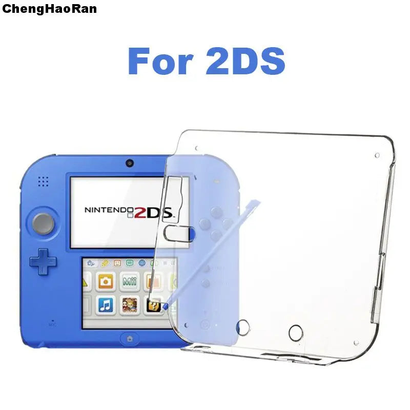 Clear Crystal Protective Case for Nintendo 2DS with Anti Dust Film - Smarsty